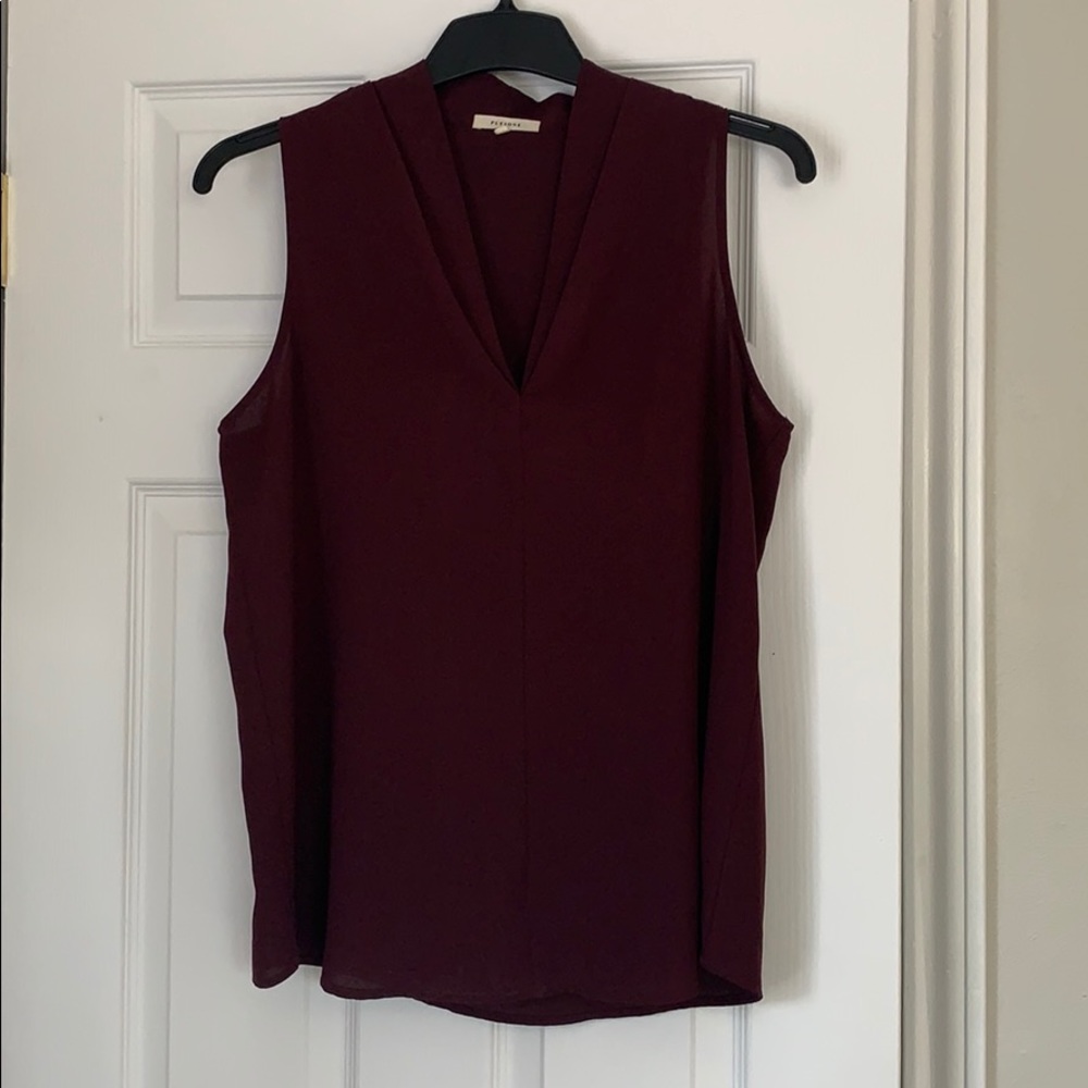 Burgundy blouse